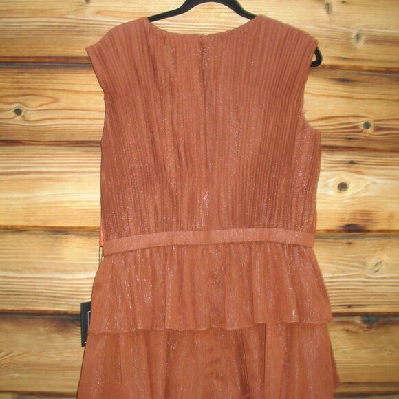 Mac Duggal 49287 Womens Sparkle Ruffle Layered Maxi Gown Dress - Picture 11 of 14